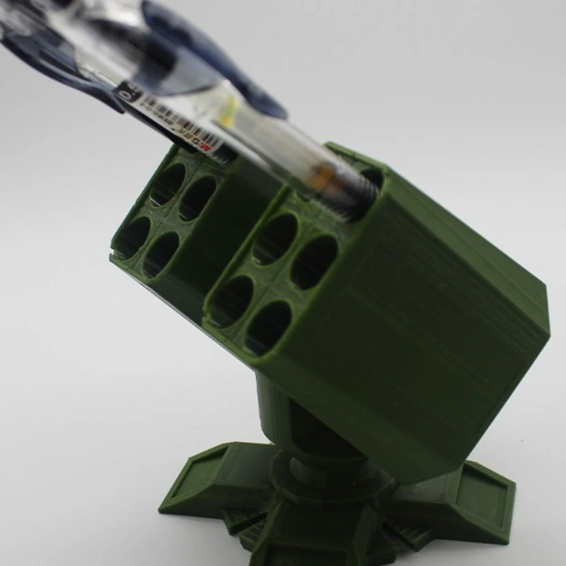 New Anti-Aircraft Gun Pen Holder 3D Printed Pen Stand Missile Storage Pen Holder Military Enthusiast Creative Christmas Gift gallery 2
