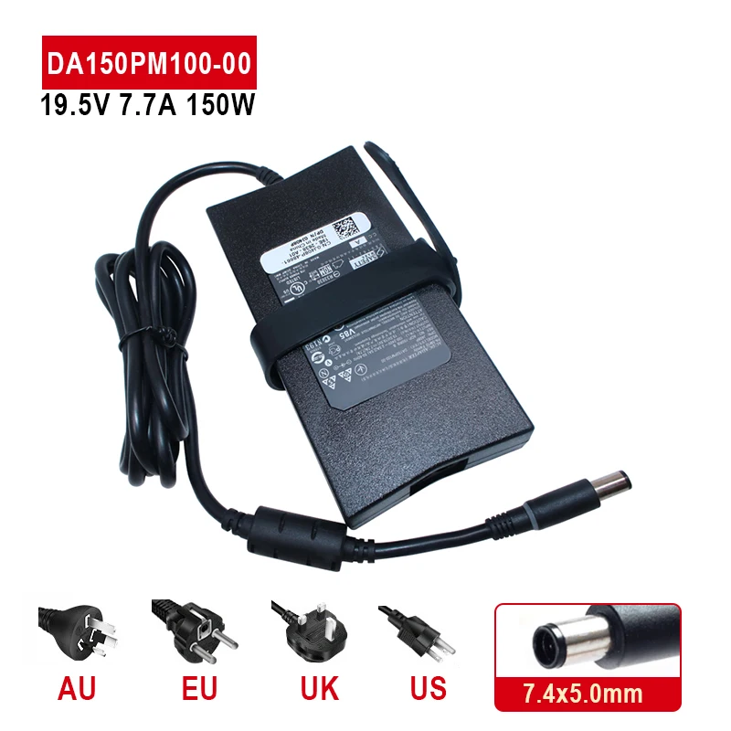 19.5V 7.7A 150W 7.4*5.0mm DA150PM100-00 Laptop Charger For Dell Alienware M14X M15X Inspiron M1710 2320 5160 ADP-150RB PA-5M10