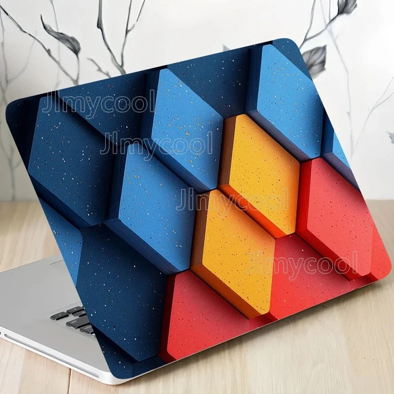 

2 наклейки для ноутбуков, защитная пленка с абстрактной геометрией. Наклейка для MacBook Air, устойчивая к царапинам, DIY