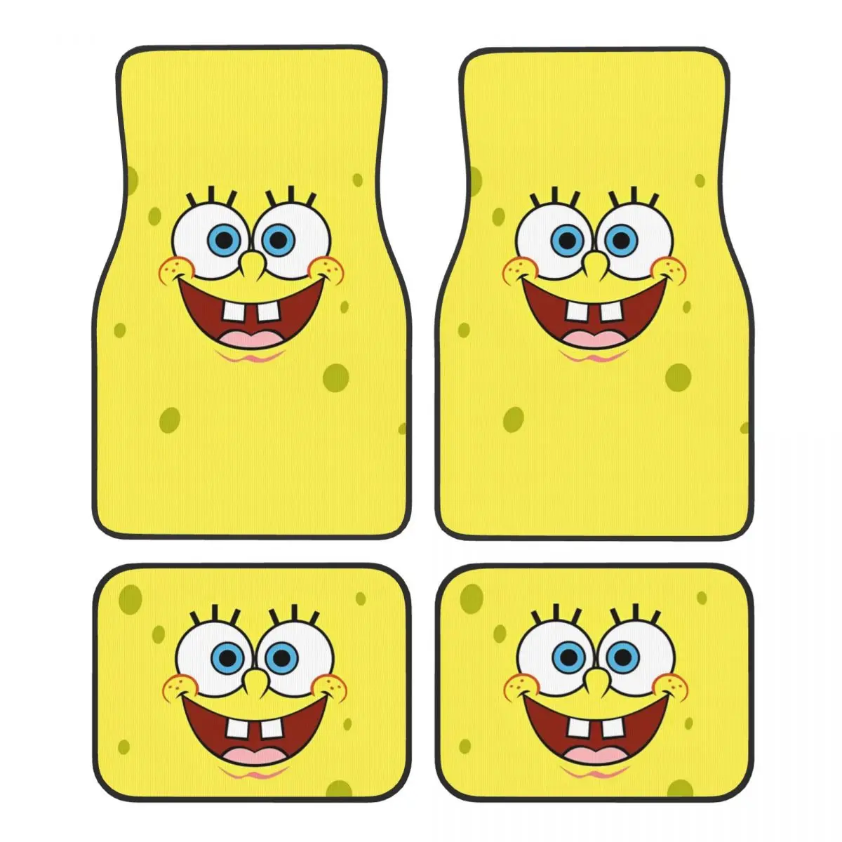 SpongeBobed Universal Fit Car Floor Mats Waterproof Car Carpet Mat Set of 4pcs with Anti-Slip Backing Fit for SUV Trucks