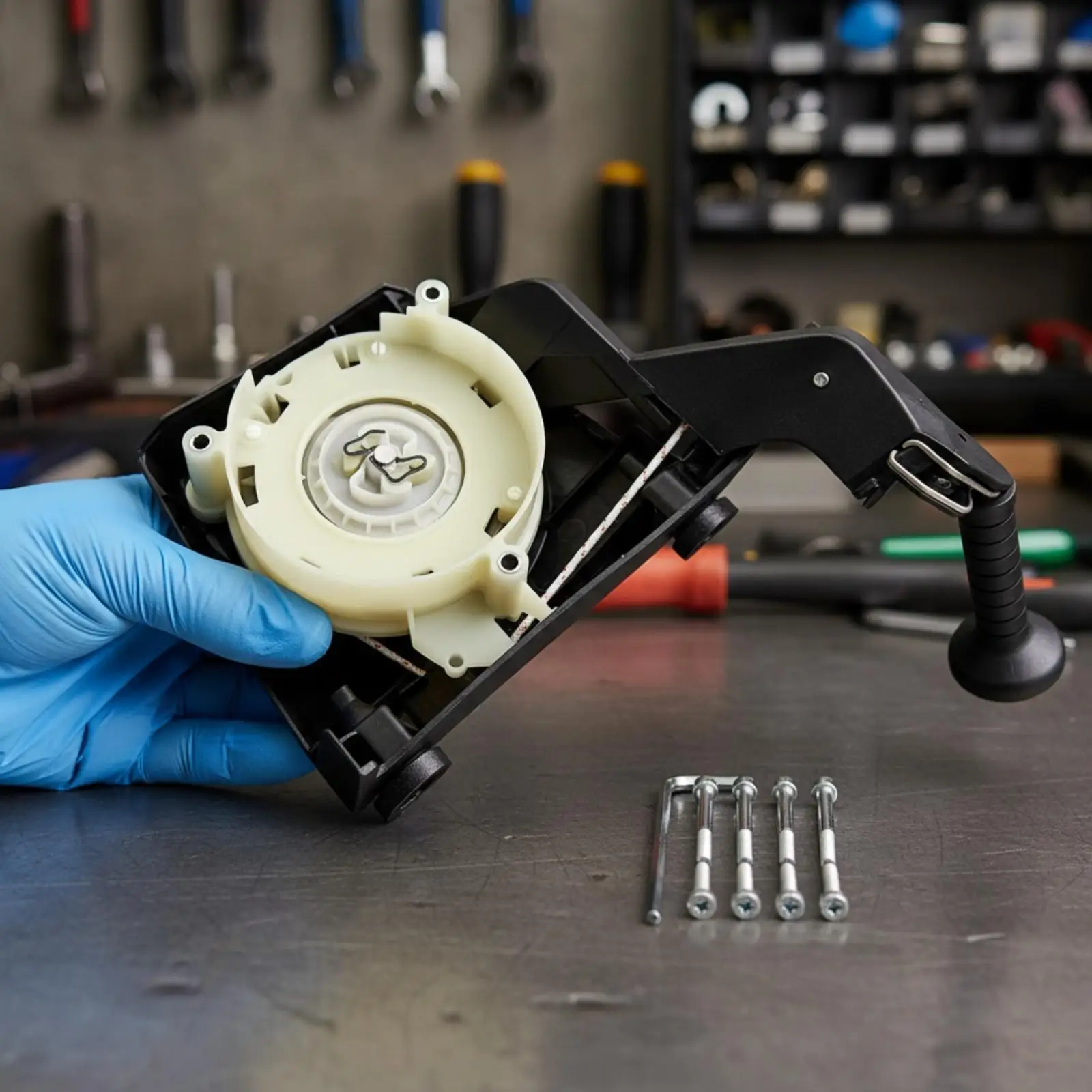 Outdoor Power Equipment Engine Starter for BR800C BR800C-E Cord Pull Handle Replacement Plastic Metal Construction