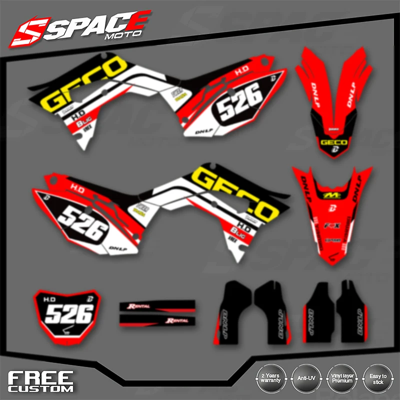 

SPACE Custom Motorcycle Graphics Background Decal for HONDA 2018 CRF250 17-18CRF450 2019-2020 CRF250 450 Decals Stickers Kits 02