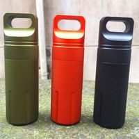 Outdoor Storage Capsule Holder Pill  Airtight Case EDC Survival Kit Capsule Seal Bottles Waterproof Seal Bottle Survival