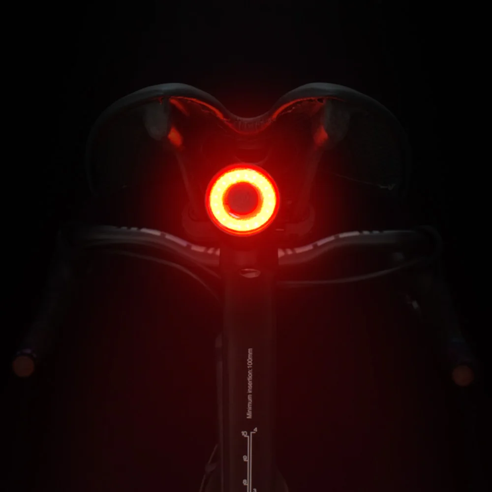 

Bicycle Tail Light Smart Brake Sensor Tail Light Mountain Road Bike USB Charging Safety Warning Tail Light Cycling Equipment