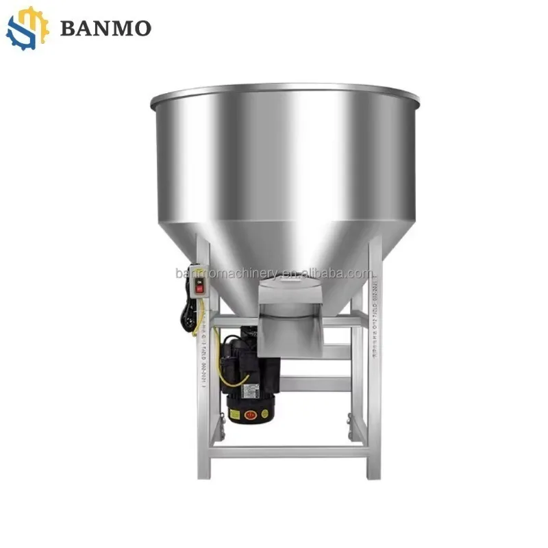 

Hot Sales All Stainless Steel Chicken Mixer Fish Feed Mixer Machine Seed Dressing Farm Specific New Stainless Steel Screw Mixer