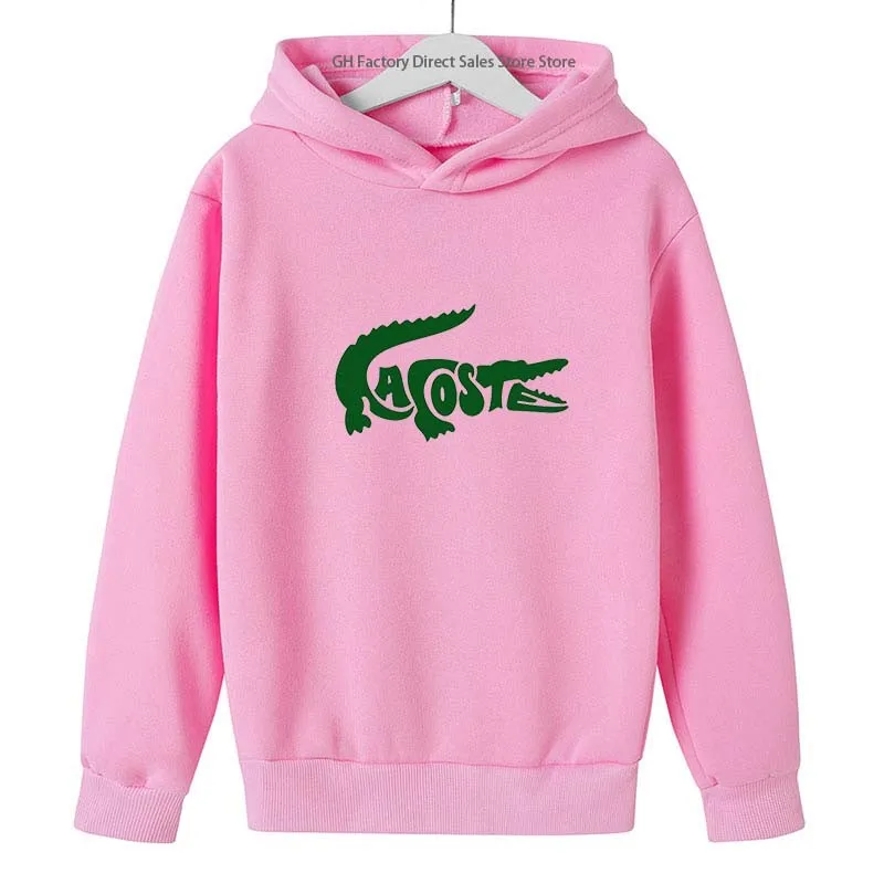 Sudadera con capucha de manga larga con estampado de letras para niños, ropa informal Simple para niños y niñas de 2 a 13 años, trajes diarios, Tops para niños, primavera y otoño