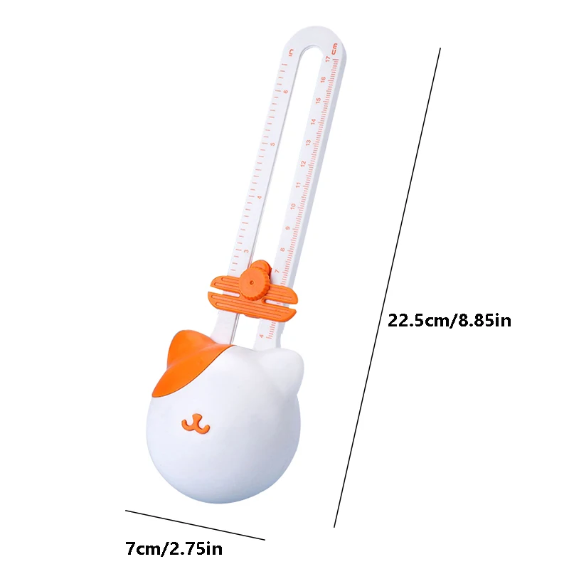 قاطعة دائرية 360 درجة، قاطعة ورق قابلة للتعديل مع مقياس قياس - أداة مكتبية يدوية، لقطع دائري دقيق