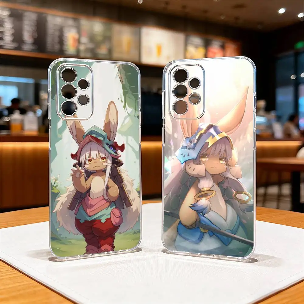 

M-MADE IN A-ABYSS Nanachi Phone Case For Samsung S25,S24,S21,S22,S23,S30,Ultra,S20,Plus,Fe Transparent Cover