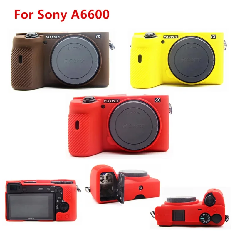 Dla Sony Alpha A6000 A6100 A6300 A6400 A6500 A6600 A5100 A5000 Aparaty Silikonowe etui pancerne Torba na aparat Osłona korpusu Ochraniacz