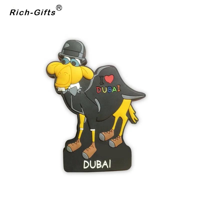 Personalized Personalized Custom Cartoon Soft Rubber PVC Camel Fridge Magnet Souvenirs