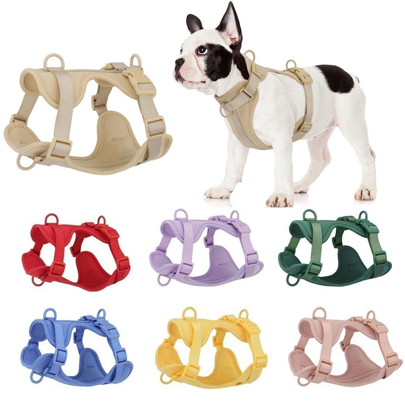 

Dog PVC Harness Puppy Adjustable Outdoor Harness Vest Walk Training Fashion Pet Chest Strap Pet Harness for Small Medium Dog