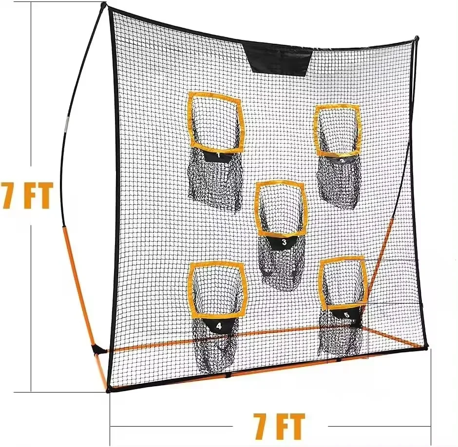 6x6ft 7'*7' soccer goal Practice Soccer Target Net Outdoor portable soccer goals