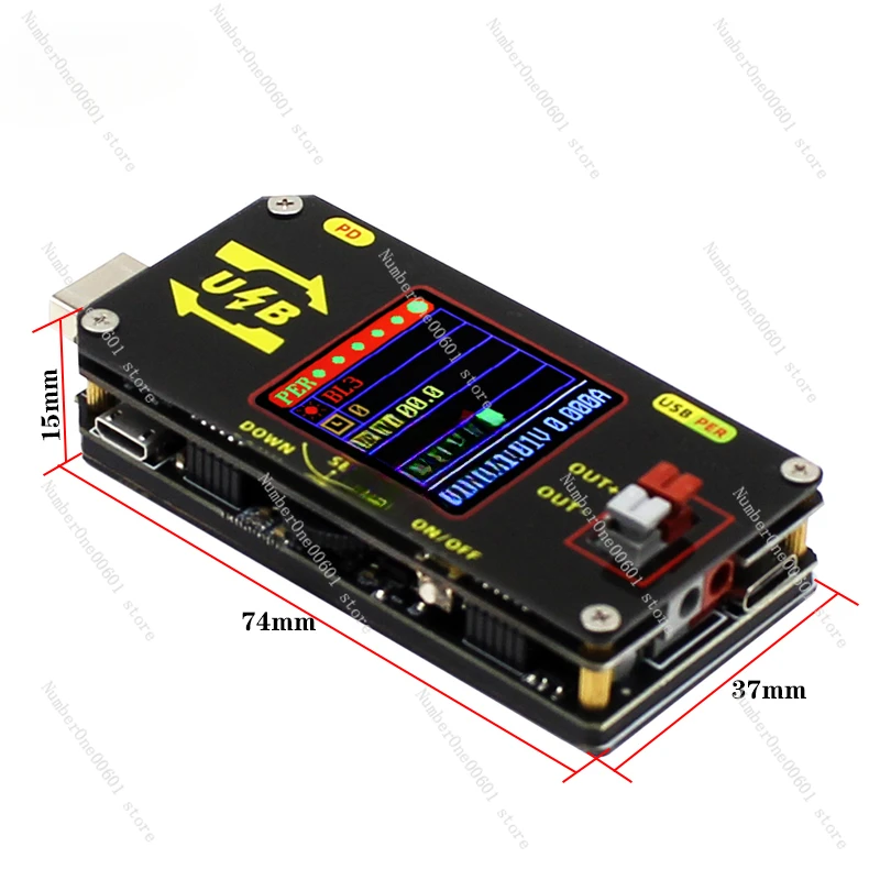 DC-DC CNC USB Buck Boost Power Module Adjustable Output Constant Voltage Constant Current Fast Charging Tester