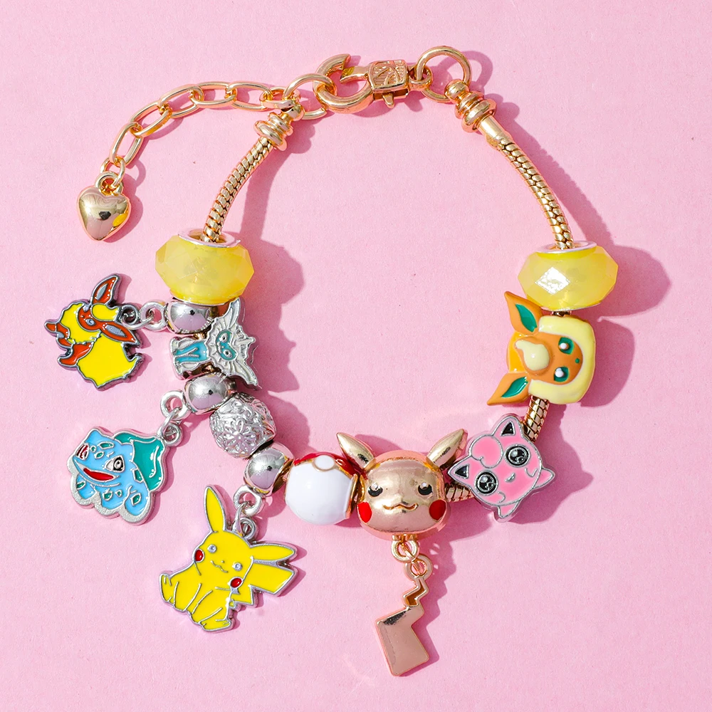 Creatieve Cartoon Pok é mon Serie DIY Kraal Accessoires Armband Blind Box Handgemaakte Sieraden Party Speelgoed Cadeau voor Kinderen