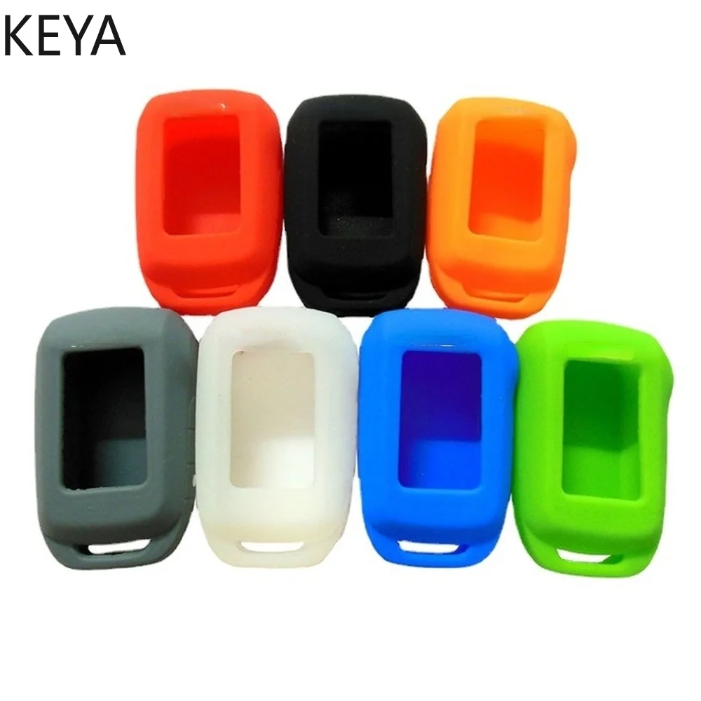 Keychain for Starline A92 A94 V62 A62 A64 2 Way Alarm System Silicone Key Case Fob Silicone Case Key Cover Remote