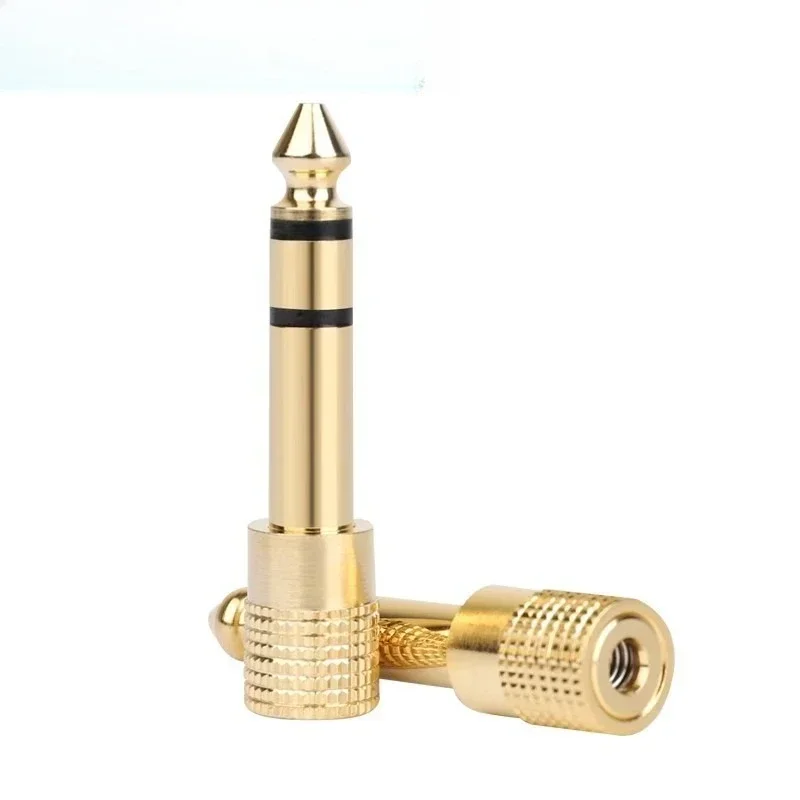 C2114 Audio Converter Head 3.5 Stereo Jack to 6.35 Headphone Adapter