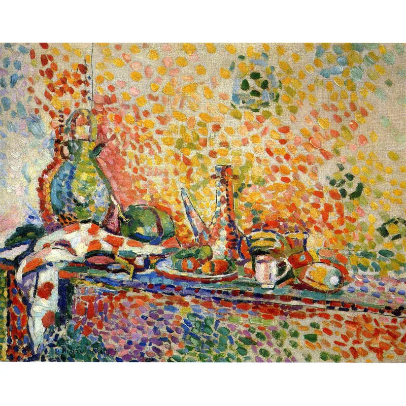 

100% знаменитая Высококачественная картина маслом ручной работы, воспроизведение на льняном холсте, настенное искусство, натюрморт Анри матисек