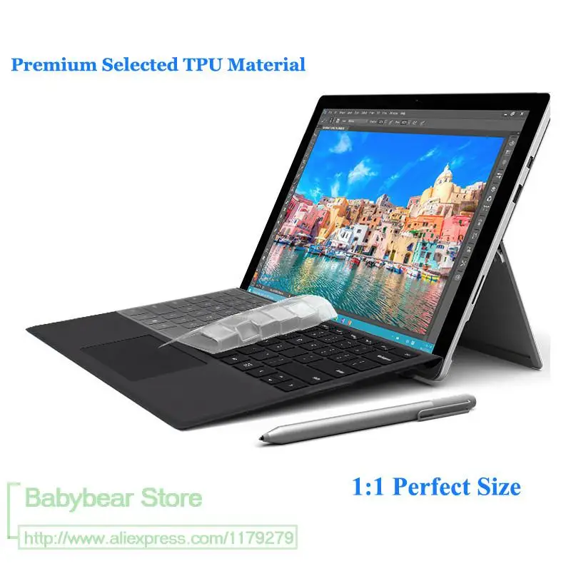 Revise to OrdihFor Microsoft Surface Pro 4 12.3'' / new Surface Pro 2017 TPU 12 inch Keyboard Case Surface pro4 Waterproof Cover