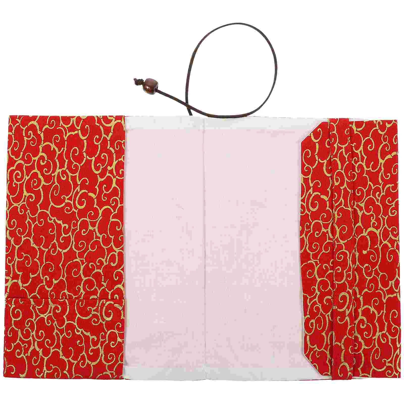 A5 Adjustable Book Cover Decorative Book Sleeve Crane Design Book Protector Hand-made Cloth Book Cover  Hand Account Book