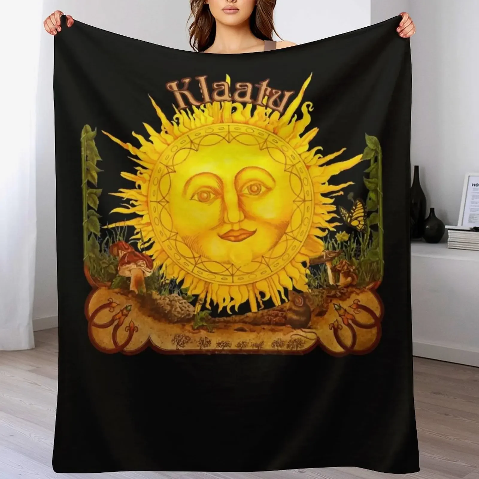 

Klaatu T-shirt classique Throw Blanket Custom Luxury Brand Decoratives Bed Fashionable Blankets