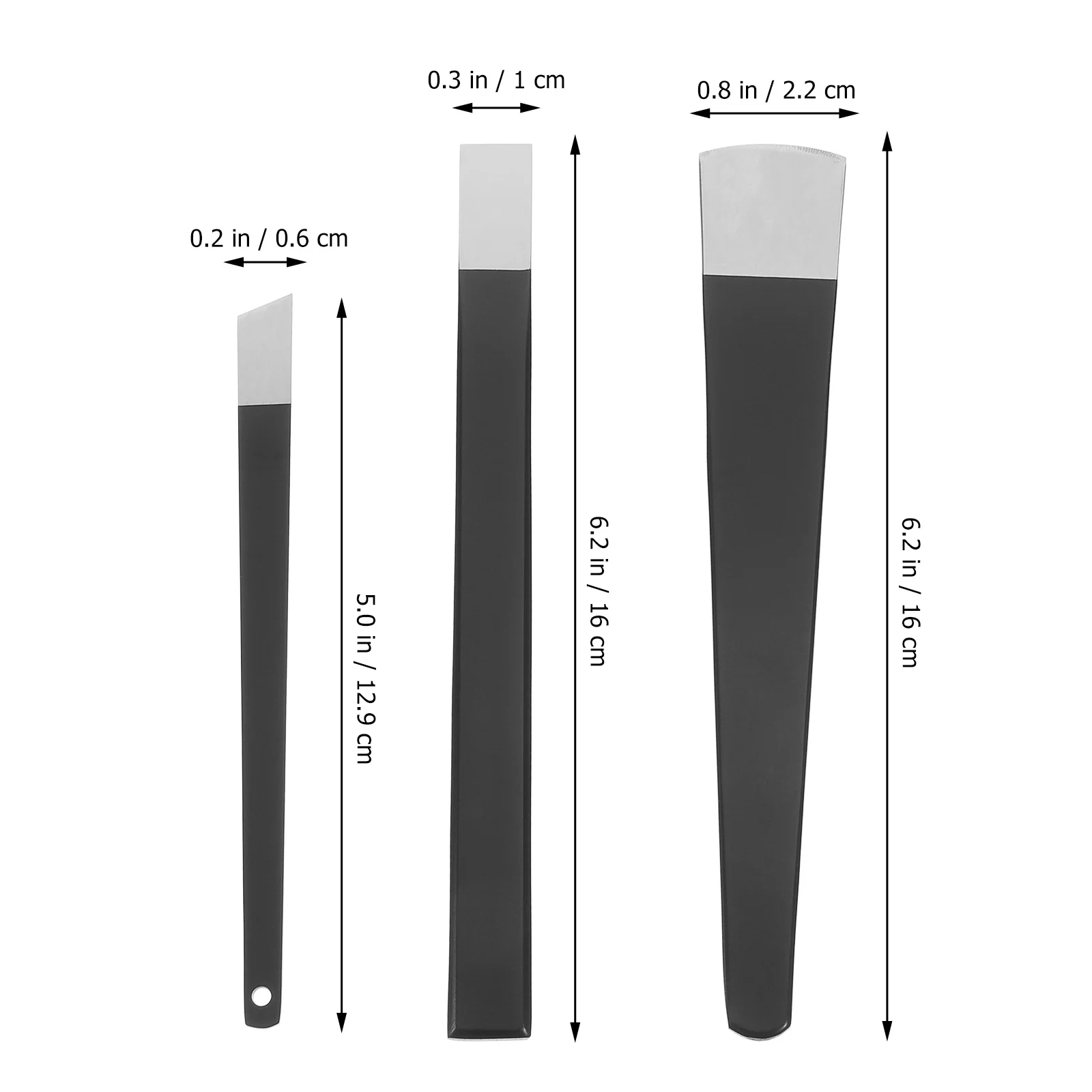 3종 페디큐어 도구 금속 네일 관리 키트 큐티클 제거기 푸셔 파일 발 관리 세트 가정 및 여행용 페디큐어 키트