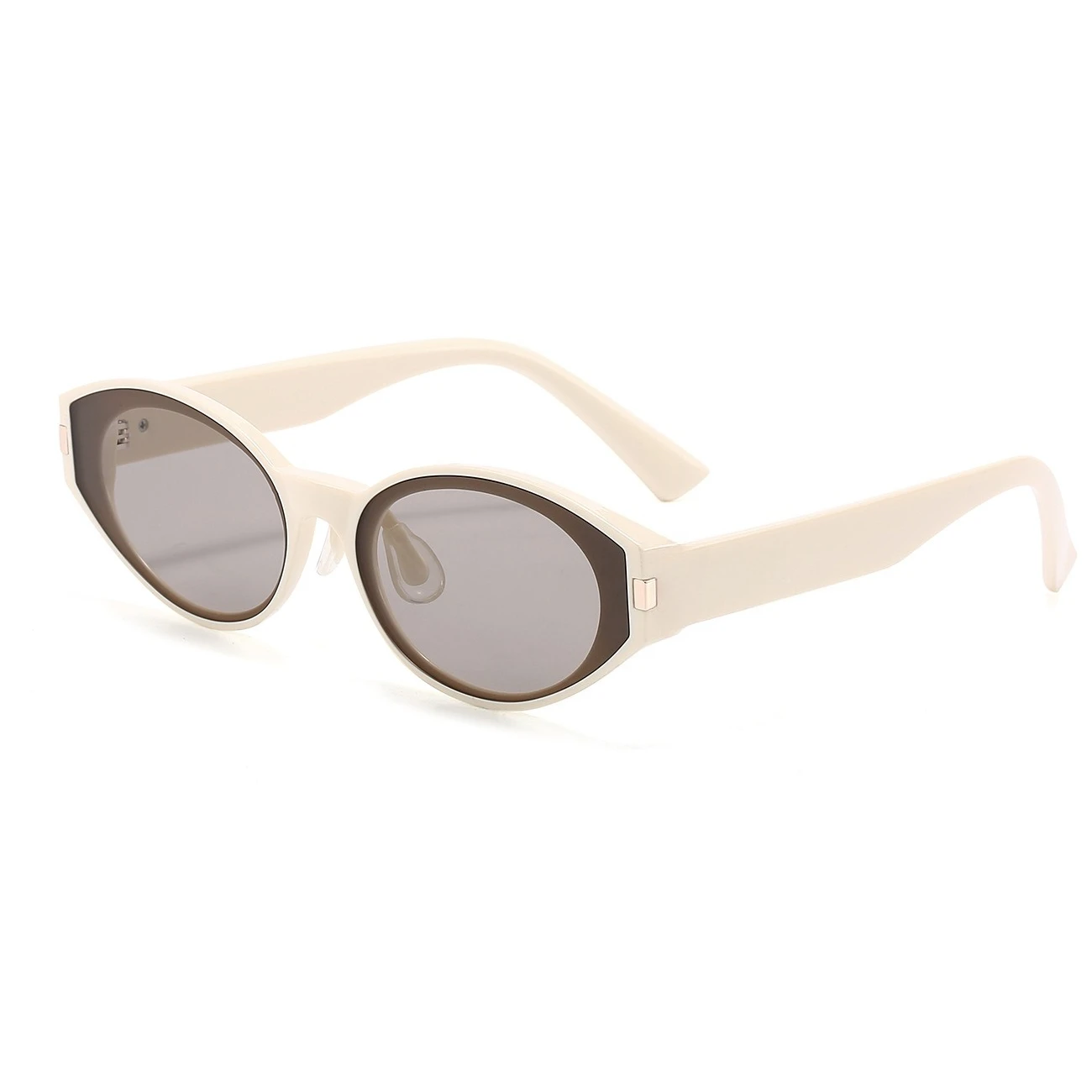 2026 Vintage Small Round Cat Eye Sunglasses Women TR90 Frame Nylon Polarized Luxury Hong Kong Style UV400 Shades