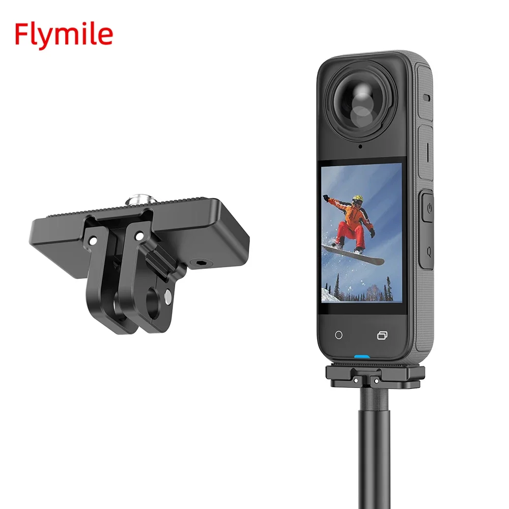 

Flymile Expansion Bracket for Insta360 X4 Panoramic Camera Adapter Seat Magnetic Base Sports Camera Photography Accessories