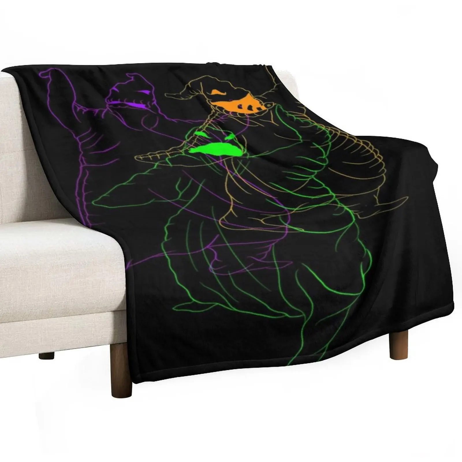 

Oogie Boogie Throw Blanket Nap warm for winter halloween cosplay anime Blankets