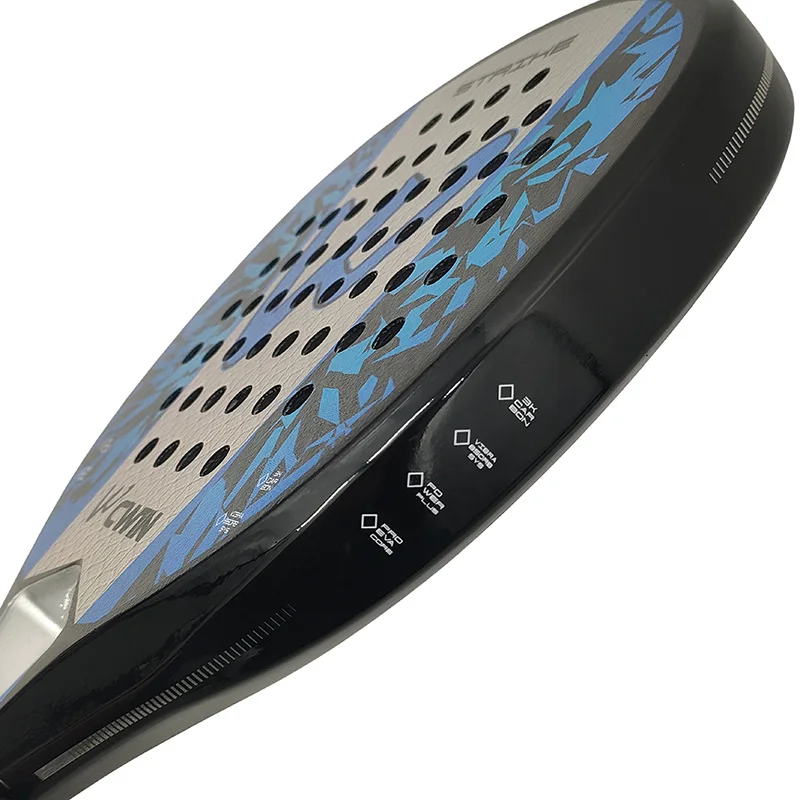 The new 3K carbon fiber Padel racket Paddle racket EVA elastic memory foam Beach tennis racket Carbon fiber Cage tennis racket view 5