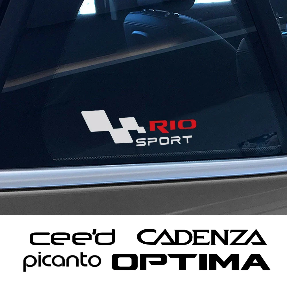 ملصقات رياضة سباق السيارات لكيا ، ريو بيكانتو ، سيد ، أوبتيما ، محرك الحصن ، غطاء صائق ، الديكور ، اكسسوارات ضبط السيارات #2