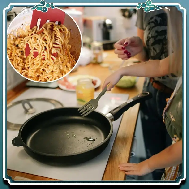 

2Pcs Silicone Flexible Forks Silicone Cooking Fork Heat Resistant Multifunctional Nonstick Blending Fork For Cooking