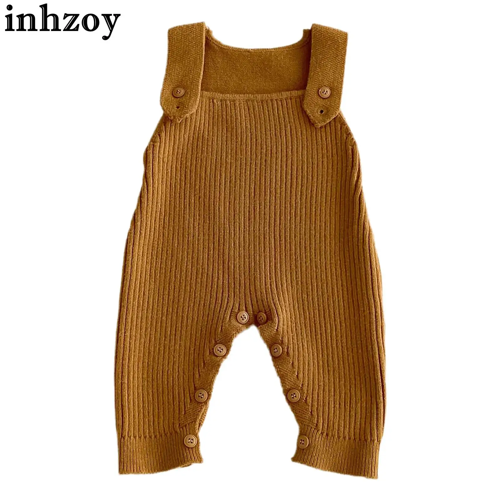 بدلة قفز للأطفال الأولاد والبنات بدون أكمام بلون سادة لخريف وشتاء محبوكة سترة فضفاضة لحفلات عيد الميلاد اليومية للتصوير الفوتوغرافي #1