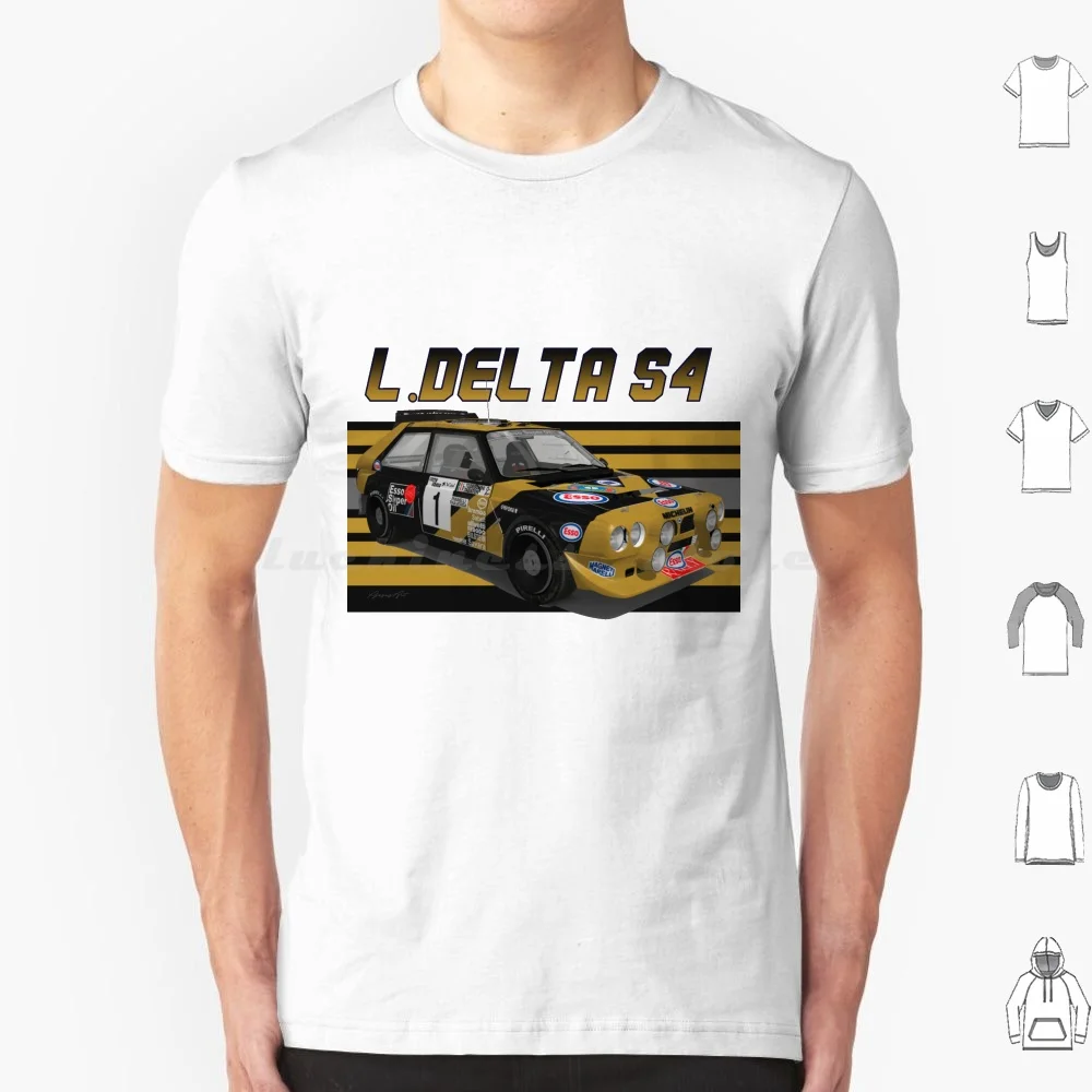 Lancia Delta S4 Group B Esso T Shirt Big Size 100% Cotton Rs200 Grpb Group B Rally Wrc 80s Shell 037 037 Rally Delta Lancia