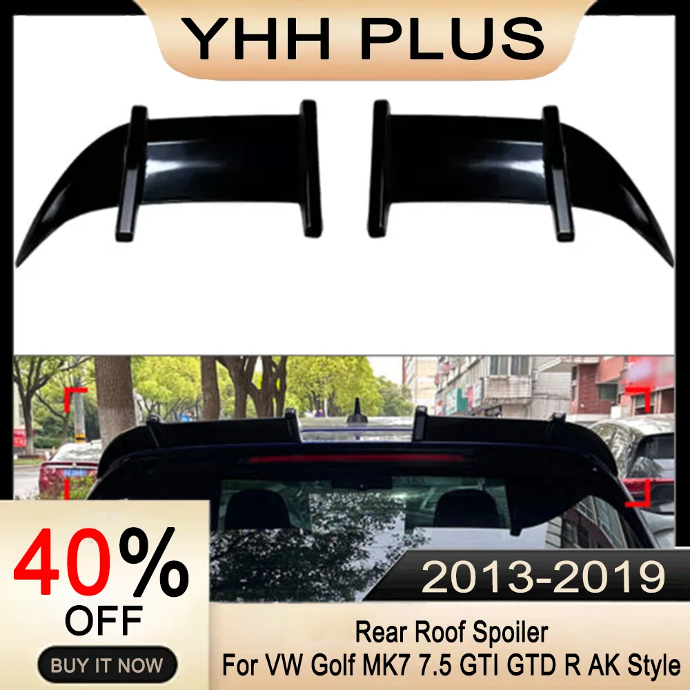 

Rear Roof Spoiler Wing Lip For VW Golf 7 7.5 MK7 MK7.5 GTI GTD R 2013-2019 Accessories Auto Exterior Parts Car Modification HOT