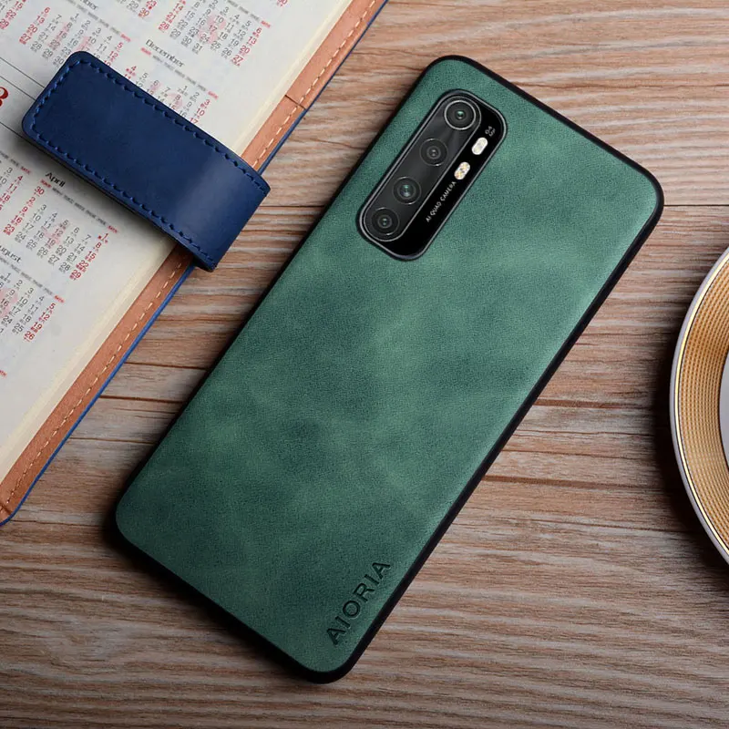 Case for Xiaomi mi note 10 10T Pro Lite Ultra smooth feel durable fingerprint proof pu leather cover