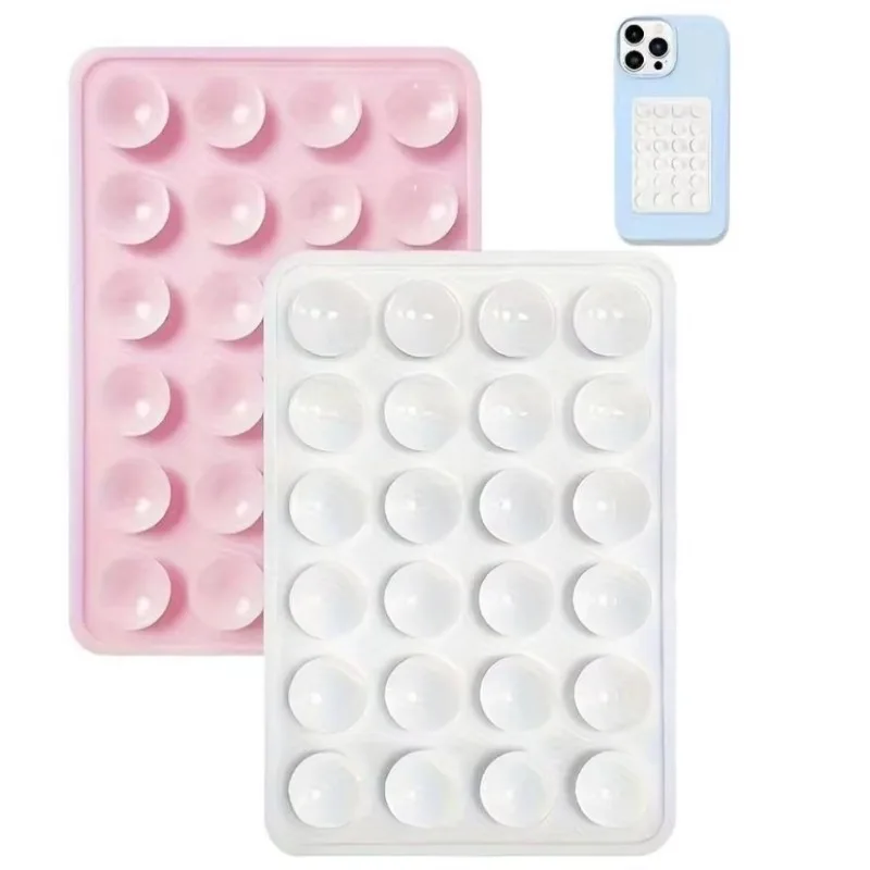 Silicone Suction Phone Holder Mat Multifunctional Suction Cup Wall Stand Square Anti-Slip Single-Sided Case Mount Back Sticker