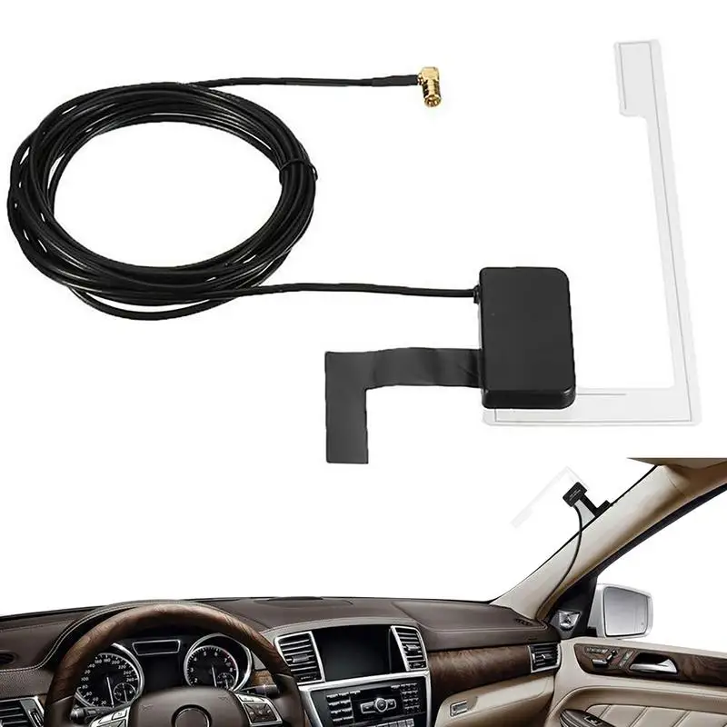 Car Antenna Car Radio Antenna With Double-Sided Mounting Tape Windshield Adhesive Mount Patch Antenna For Vehicle Truck SUV Car