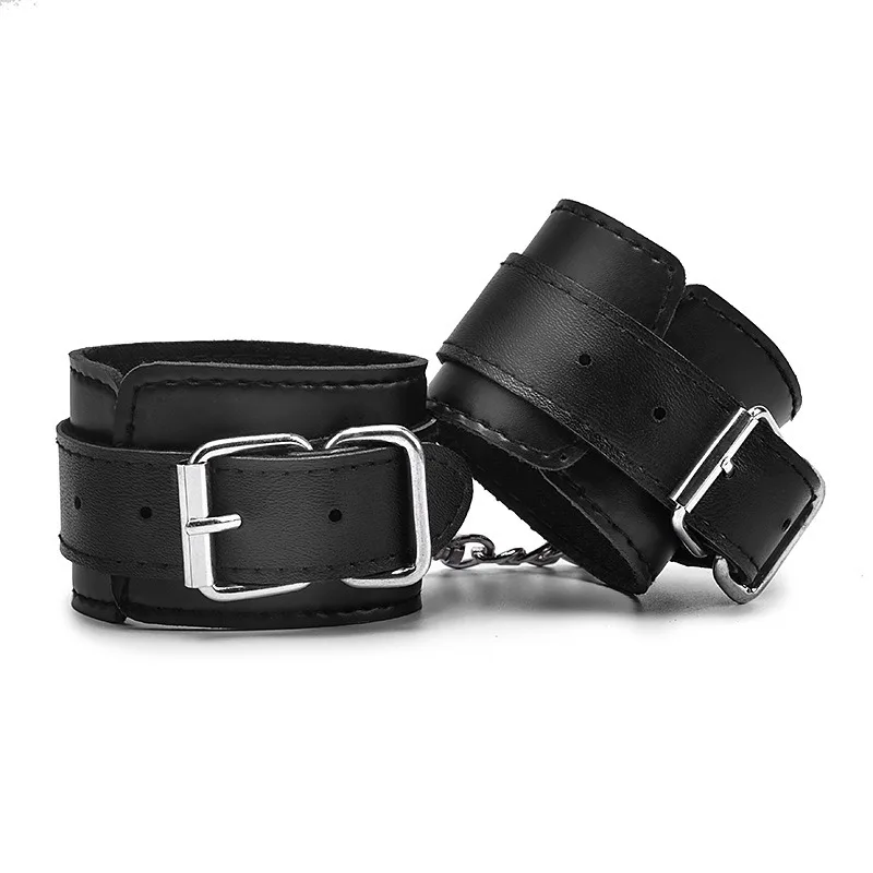 黒調節可能な革手錠大人のおもちゃ女性カップルエスポサス緊縛手 - Women Accessories Combo のレビューと価格