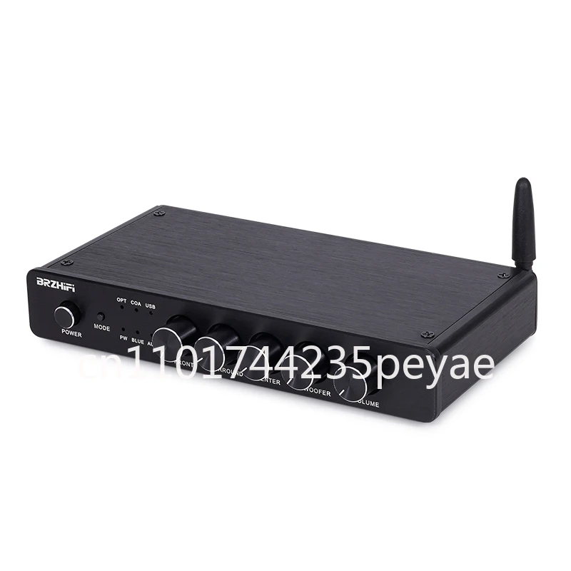 Decodificatore audio ad effetto frontale a 5.1 canali Fibra coassiale AUX USB Ingresso Bluetooth con regolazione  volume DC12V