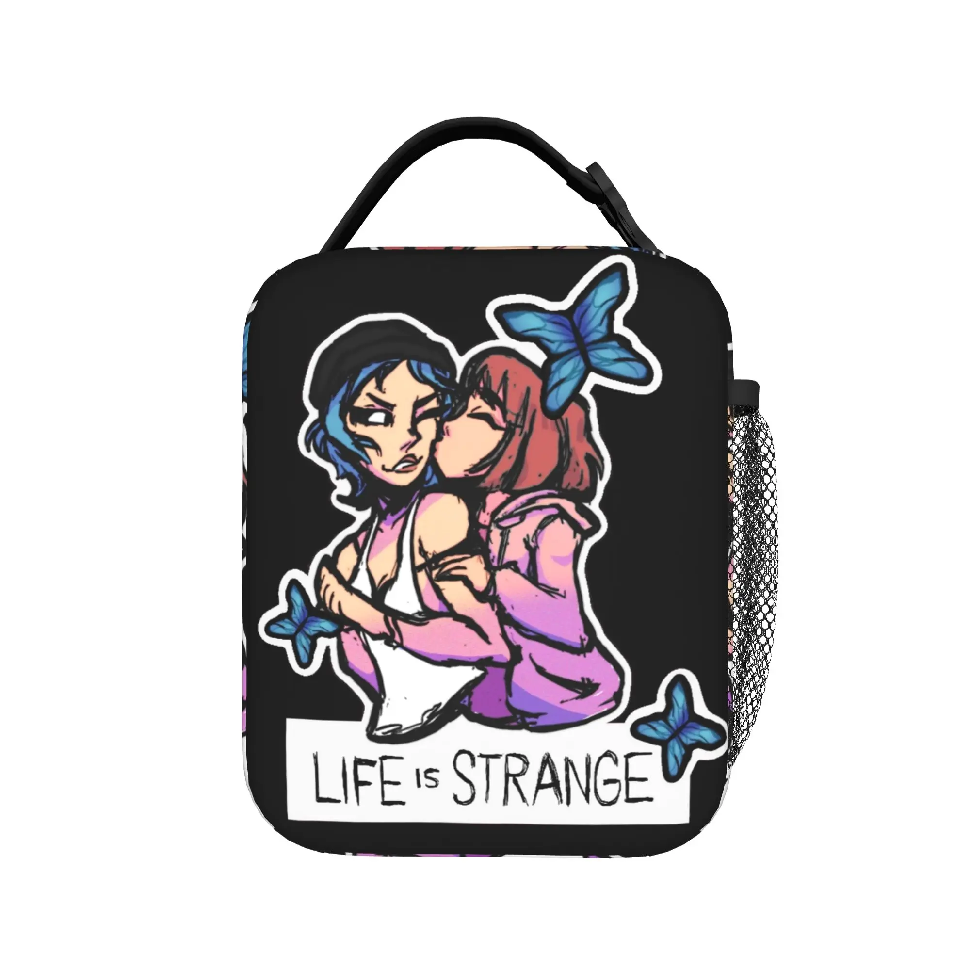 Life is strange max and Chloe Insulated Lunch Bags Thermal Bag ,Meal Container  High Capacity Tote Lunch Box Girl Boy Office