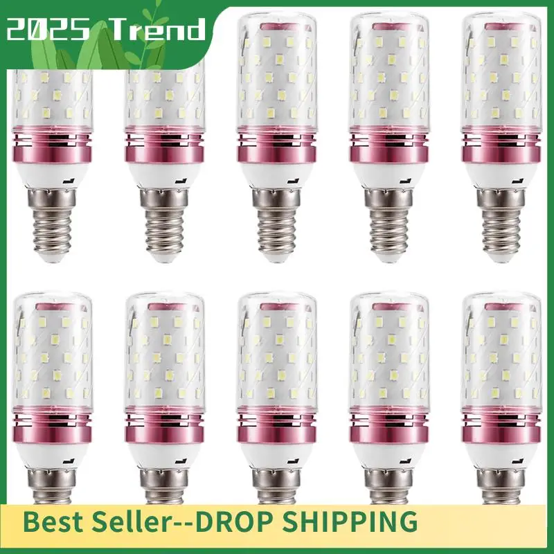 

10Pcs E14 LED Corn Bulb 12W Corn Bulb Replace Halogen Lamps Small Screw-In Smart Energy Efficient Bulb White Light