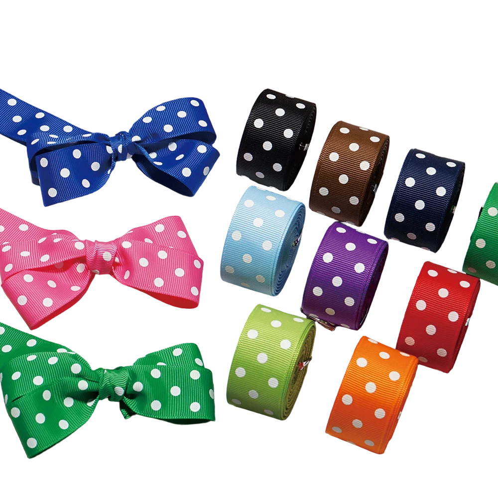 Ribbon for Hairdressing, Satin Ribbon for Decoration, DIY Bow, Handmade, Ribbed, Ribbons, 5Yard/Lot, 25mm T-003