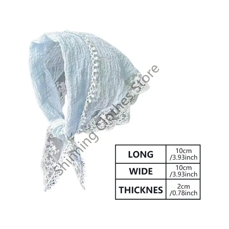M68A Floral Lace Capelli Bandana Bandana Cravatta annodata Kerchief French Head Kerchief French Head Kerchief French Head per le