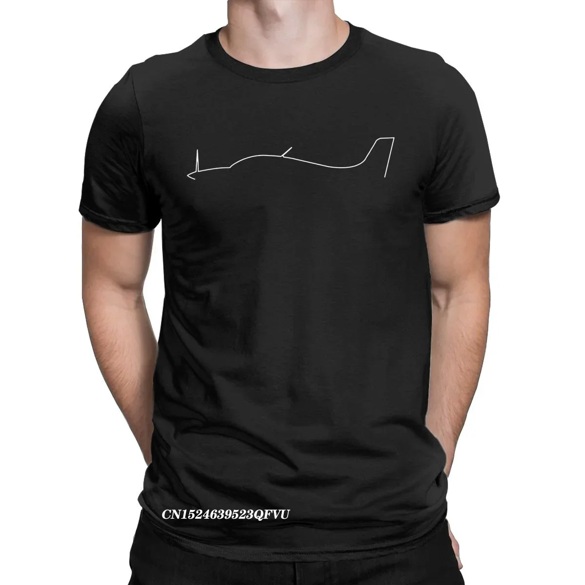 

Crazy Airplane Cirrus Minniimalist Outline T-Shirts For Men Premium Cotton Tshirt Aviation Aircraft Tee Shirt Adult Tops