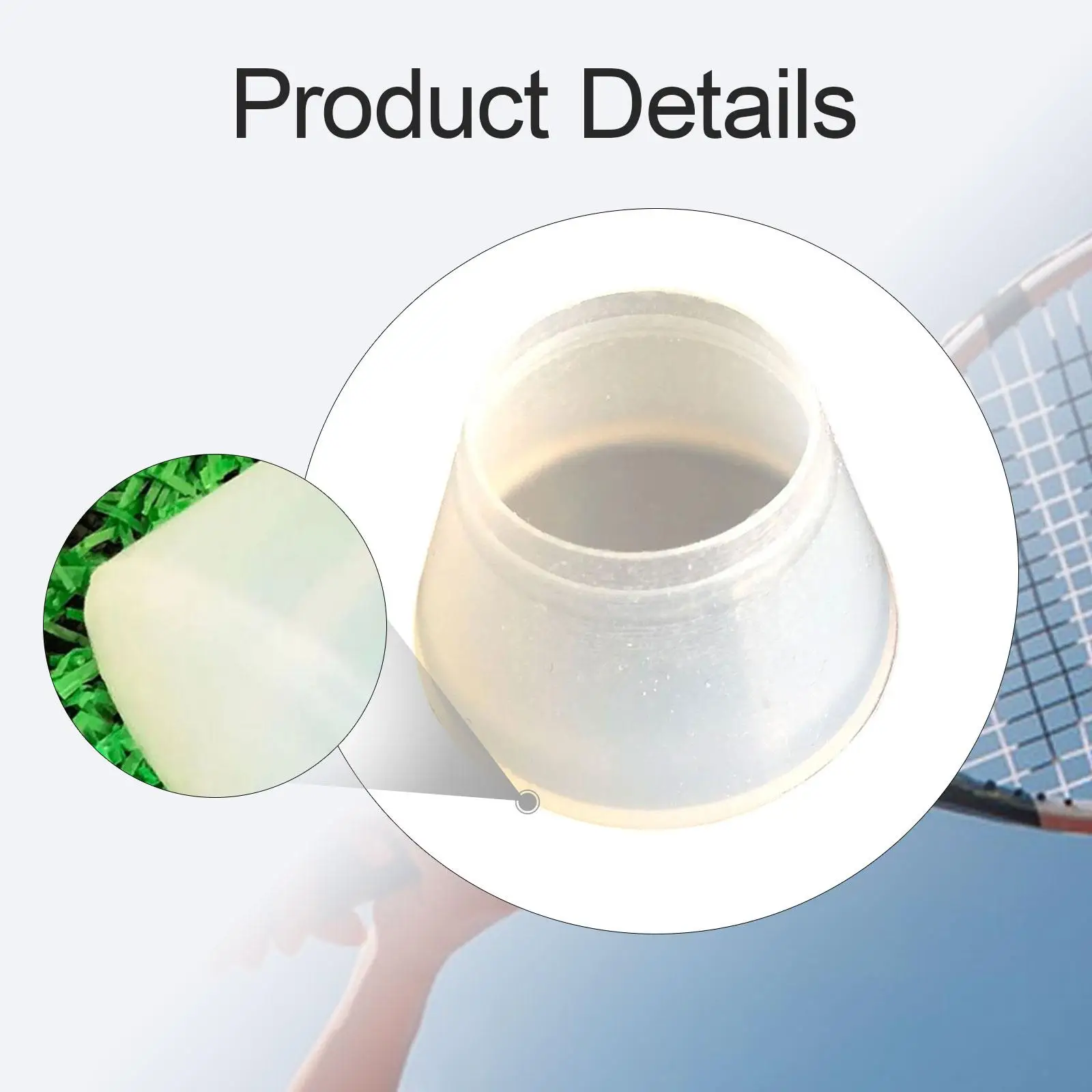 

Tennis Racket Butt Silicone End Cover Tennis Racket Power Cap