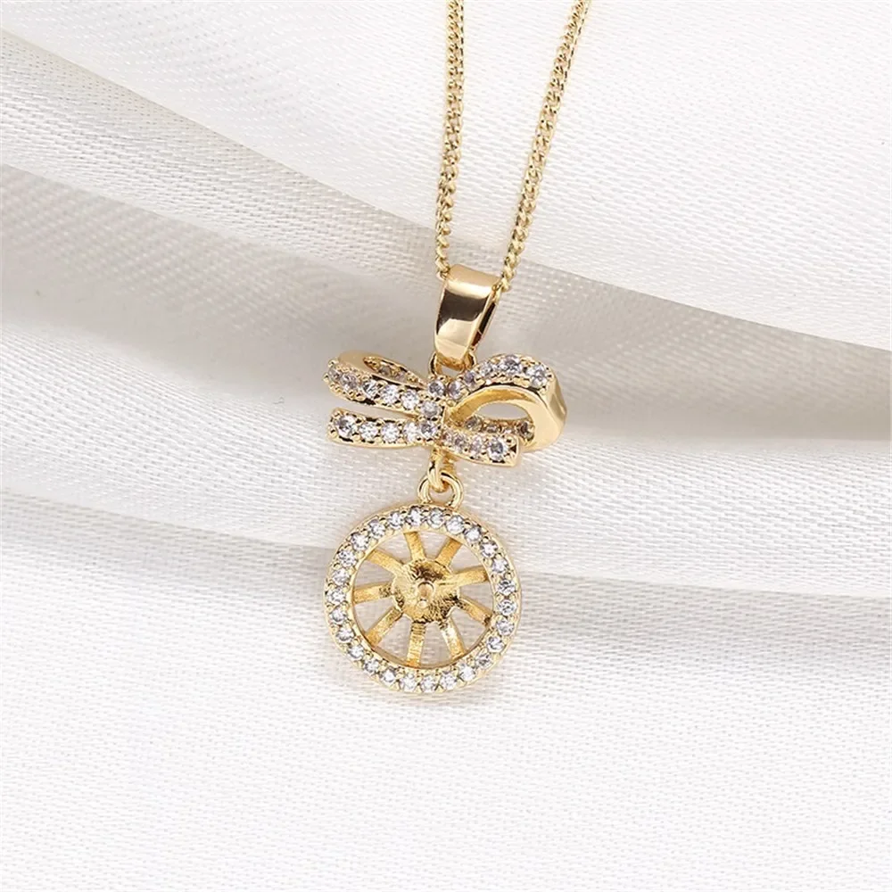 

DIY Gold-Plated Pearl Pendant Setting, Handmade Jewelry Crafting Accessories Jewelry Findings No Pearl No Chain