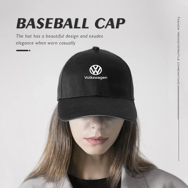 Fashion Car Baseball Cap Man Racing Logo Motorcycle Sport Hat For Volkswagen Polo Jetta Sagitar Magotan Passat B6 B7 CC Tiguan