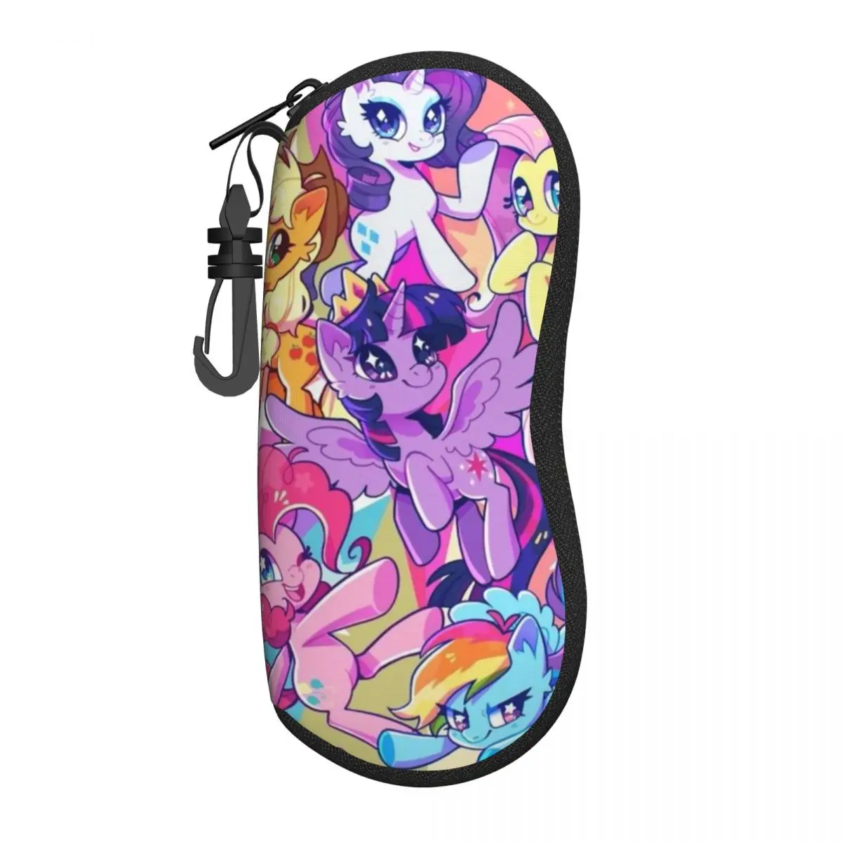 My Little Pony Portable Soft Shell Glasses Case - Lightweight, Travel-Friendly Eyewear Pouch with Easy-Access Design