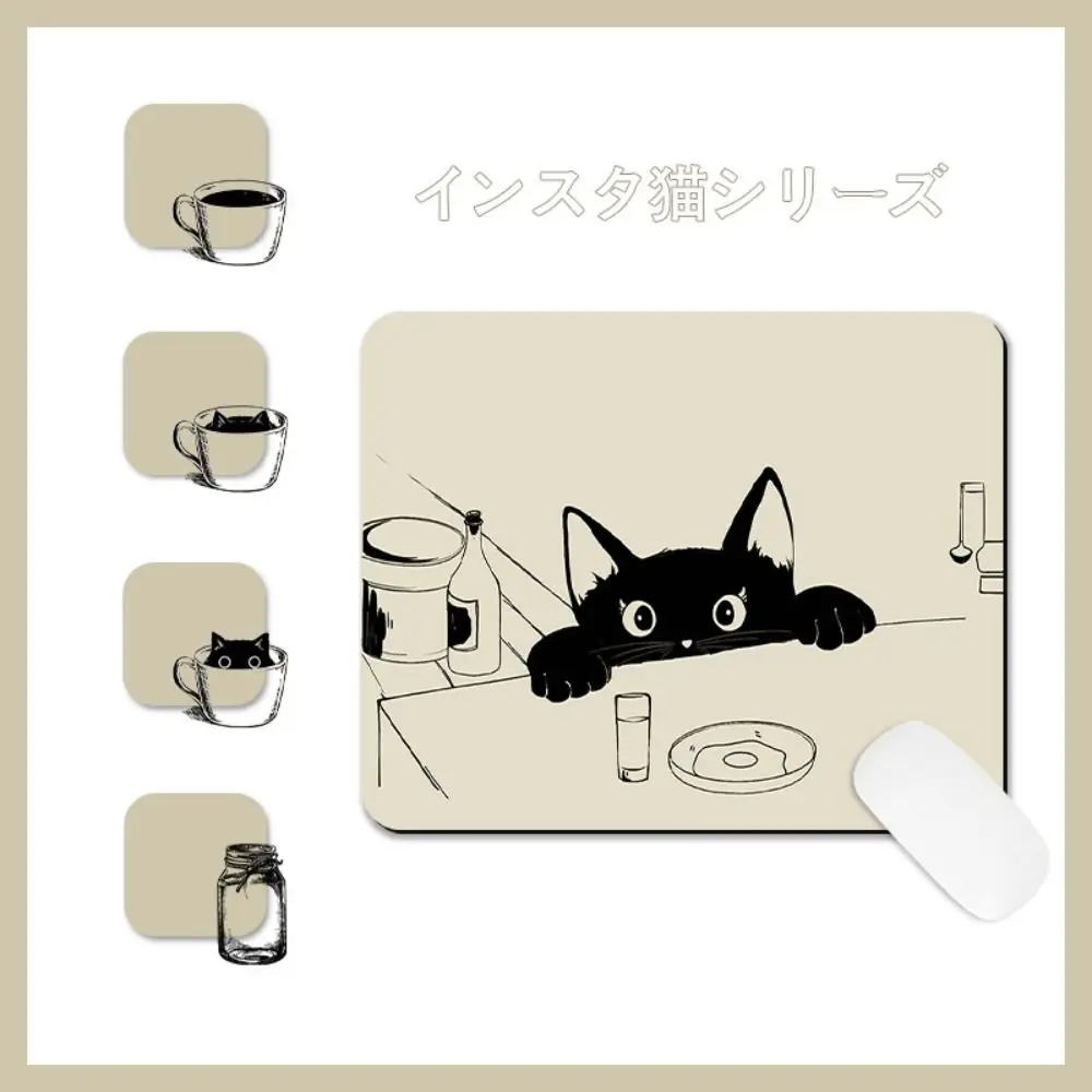 Tappetino da scrivania Tappetini per mouse per gatti Tappetino per tastiera impermeabile antiscivolo impermeabile Tappetino per mouse per gatti letterario addensato Scrivania da ufficio