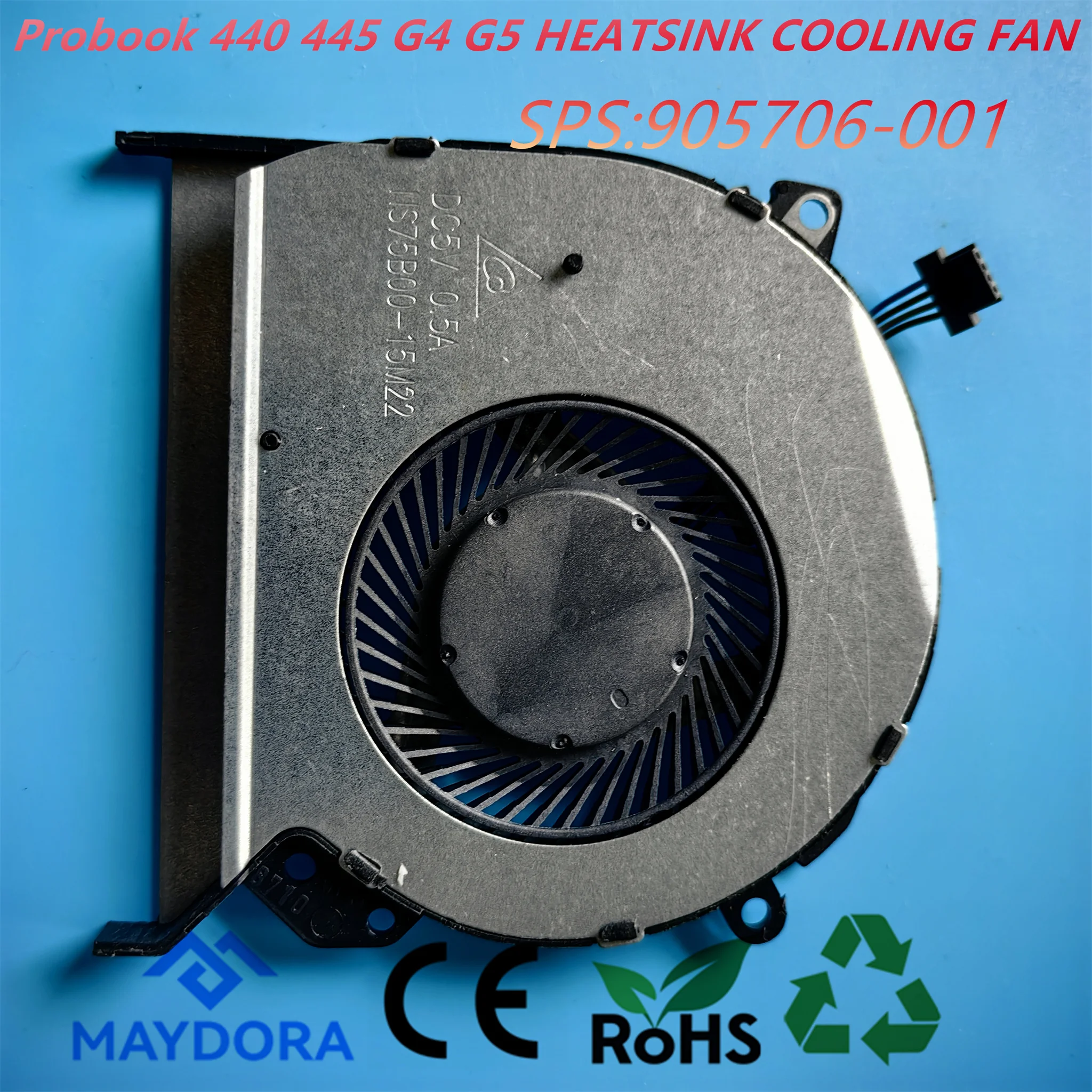 Laptop Cooling Fans For HP Probook 440 445 G4 G5 HSTNN-Q04C CPU Heatsink Fan 905706-001